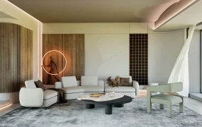 Living Room Design With Accent Wall