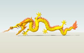Golden Chinese Dragon