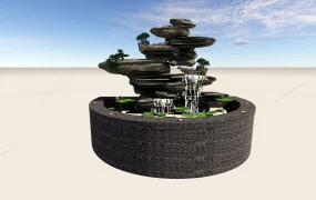 Small Rock Garden Pond Waterfall