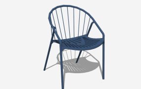Blue Windsor Chair