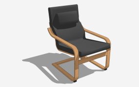 Wooden Cantilever Chair