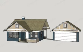 Small House With Attached Garage