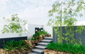 Backyard Garden Stair