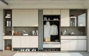 Tall Entryway Cabinet Design