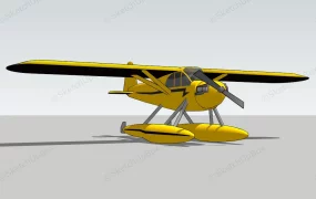 Yellow Floating Plane