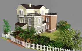 Brick House With Garden