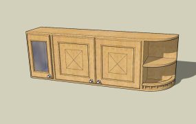 Retro TV Stand Cabinet