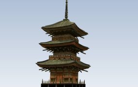 Traditional Japanese Pagoda