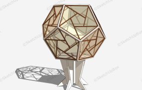 Hexagon Cage Floor Lamp