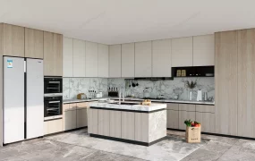 L Shaped Kitchen With Island