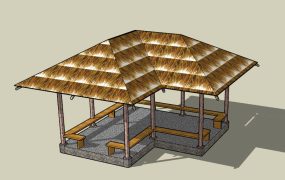 Thatched Roof Gazebo