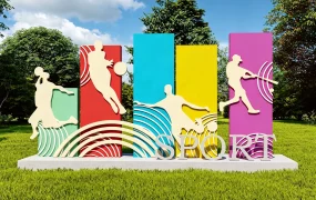 Sports Themed Public Art Installation