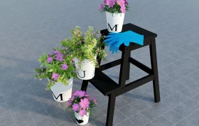 Flowers With Stand