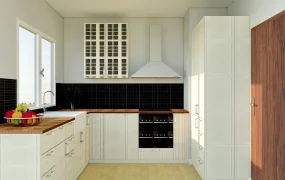 Elegant Small White Kitchen
