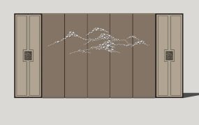 Brown Accent Wall Design
