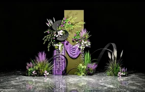 Purple Wedding Floral Arrangement