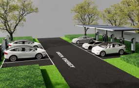 Solar Powered EV Charging Station