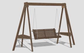 Wood Bench Swing