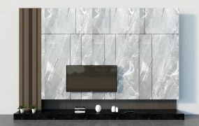 Marble TV Wall Design