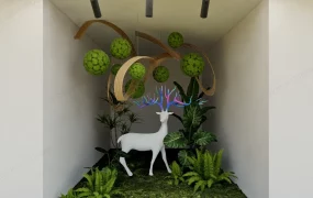 Indoor Reindeer Garden