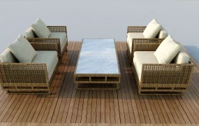 Outdoor Patio Sofa Set
