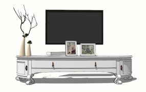 White TV Stand