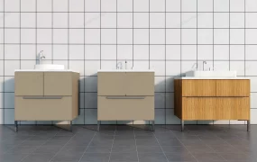 Floor Mounted Washing Basin Cabinets