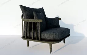 Black Accent Armchair