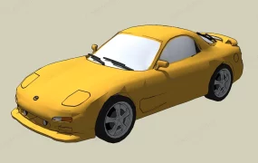 Mazda RX 7 Yellow