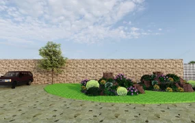 Simple Backyard Landscaping Idea