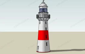 White And Red Lighthouse