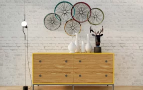 Industrial Style Dresser Decor