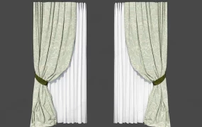 Light Green Blackout Curtains And Sheers