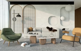 Living Room With Accent Wall Design