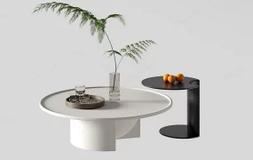 Minimalist Nested Coffee Table Set