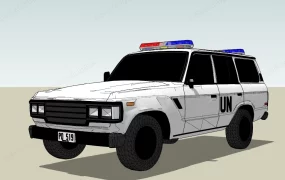 United Nations Police Car