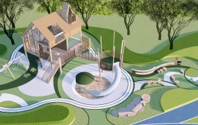 Modern Nature Themed Playground