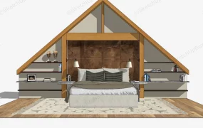 Bed With Bookshelf Headboard