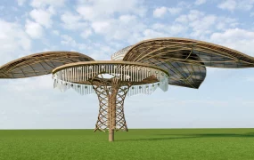 Tree Shaped Landscape Pergola