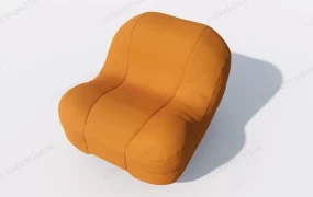 Orange Bean Bag Chair
