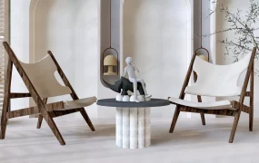 Rustic Accent Chairs And Side Table