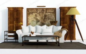 Mid Century Living Room Furniture Set
