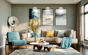 Art Deco Living Room Design