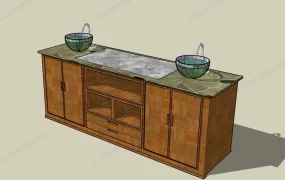 Rustic Bathroom Vanity With Sink