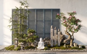 Serene Zen Inspired Courtyard Garden Installation