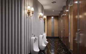 High End Modern Men's Restroom