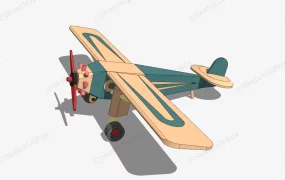Wooden Toy Airplane