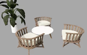 4 Piece Patio Bistro Set