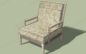 Retro Wooden Armchair