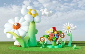 Giant Flower Installation